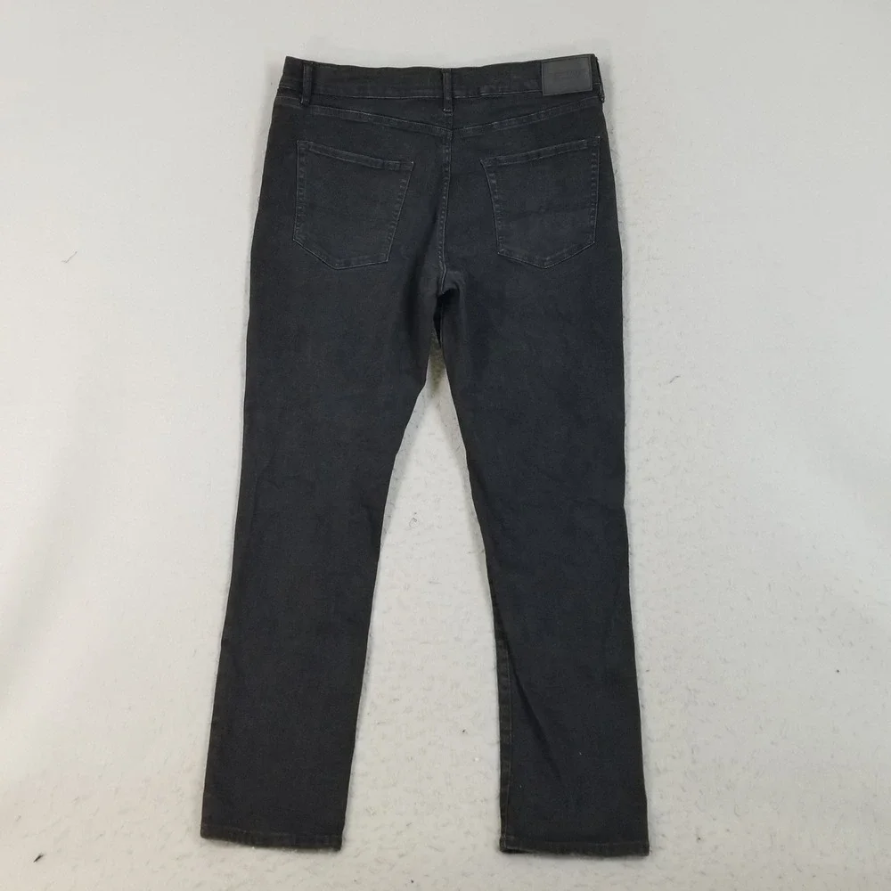 Lucky Brand Jeans Mens‎ 38x34 Black 410 Athletic Straight Stretch Denim Pants